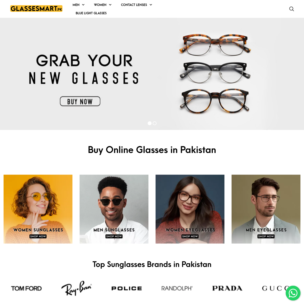 Buy Online Glasses Frames in Pakistan